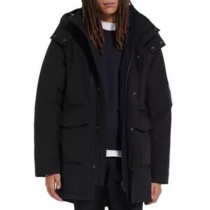 The Kooples NEW Unisex‎ Classic Parka Coat Black Size Small MSRP $795